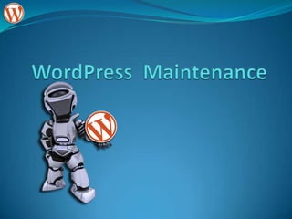 WordPress  Maintenance 