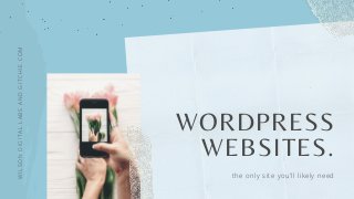 WILSONDIGITALLABSANDGITCHIE.COM
WORDPRESS
WEBSITES.
the only site you'll likely need
 