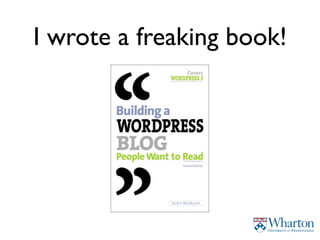 I wrote a freaking book!
 