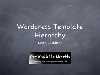 Wordpress Template
    Hierarchy
     Keith Lockhart
 