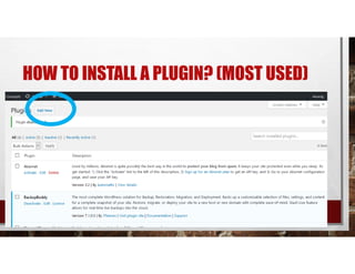 HOW TO INSTALL A PLUGIN? (MOST USED)
 
