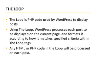 Wordpress theme development | PPTX