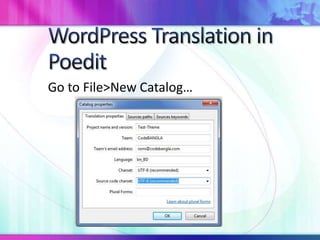Go to File>New Catalog…
 