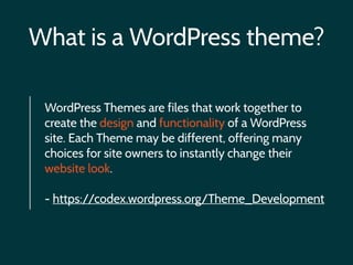 WordPress Theme Structure | PDF