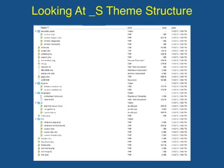 Looking At _S Theme Structure
 