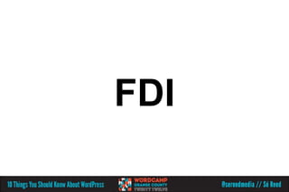FDI
 