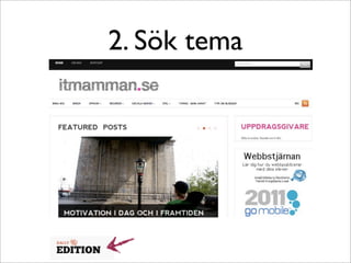 2. Sök tema
 