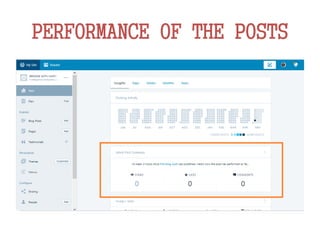 PERFORMANCE OF THE POSTS
 
