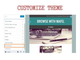 CUSTOMIZE THEME
 