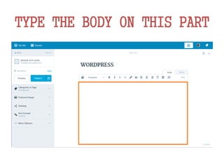 TYPE THE BODY ON THIS PART
 