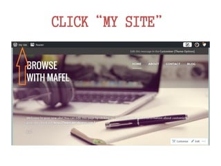 CLICK“MY SITE”
 