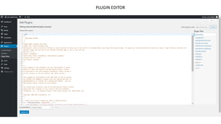 PLUGIN EDITOR
 