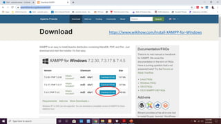 https://www.wikihow.com/Install-XAMPP-for-Windows
 