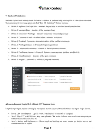 Wordpress Ultimate CSV Importer Pro Plugin Manual | PDF