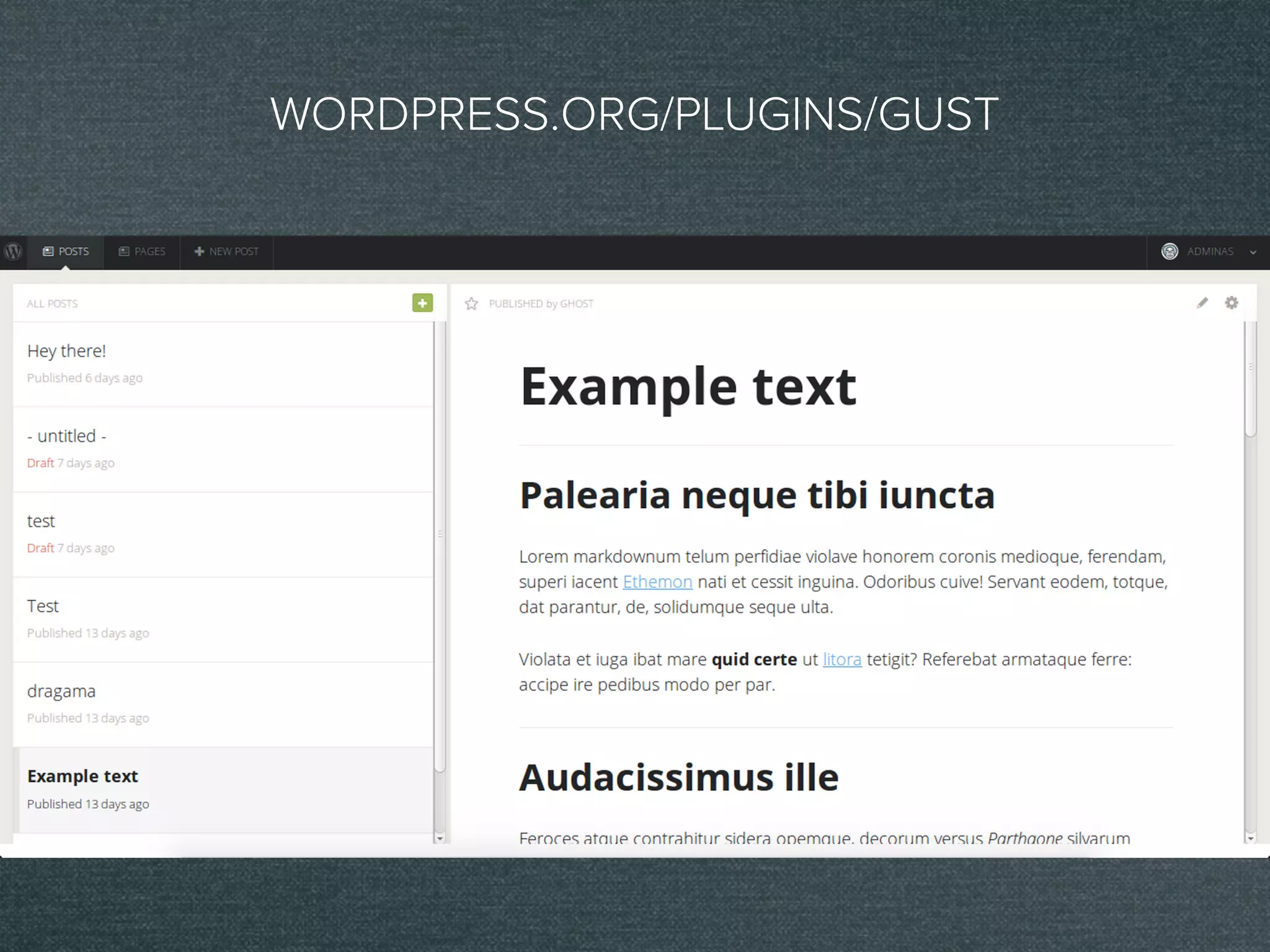 WORDPRESS.ORG/PLUGINS/GUST
 
