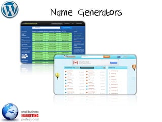 Name Generators
 