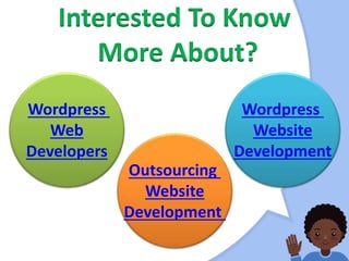 Interested To Know
More About?
Wordpress
Web
Developers
Wordpress
Website
Development
Outsourcing
Website
Development
 