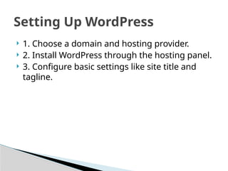 WordPress Website Building Guide for Beginners | PPTX