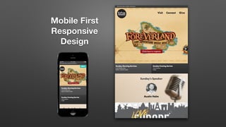 Mobile First
Responsive
Design
 