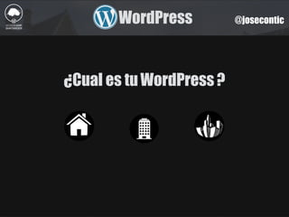 @joseconticWordPress
WordPress¿Cual es tu ?
 