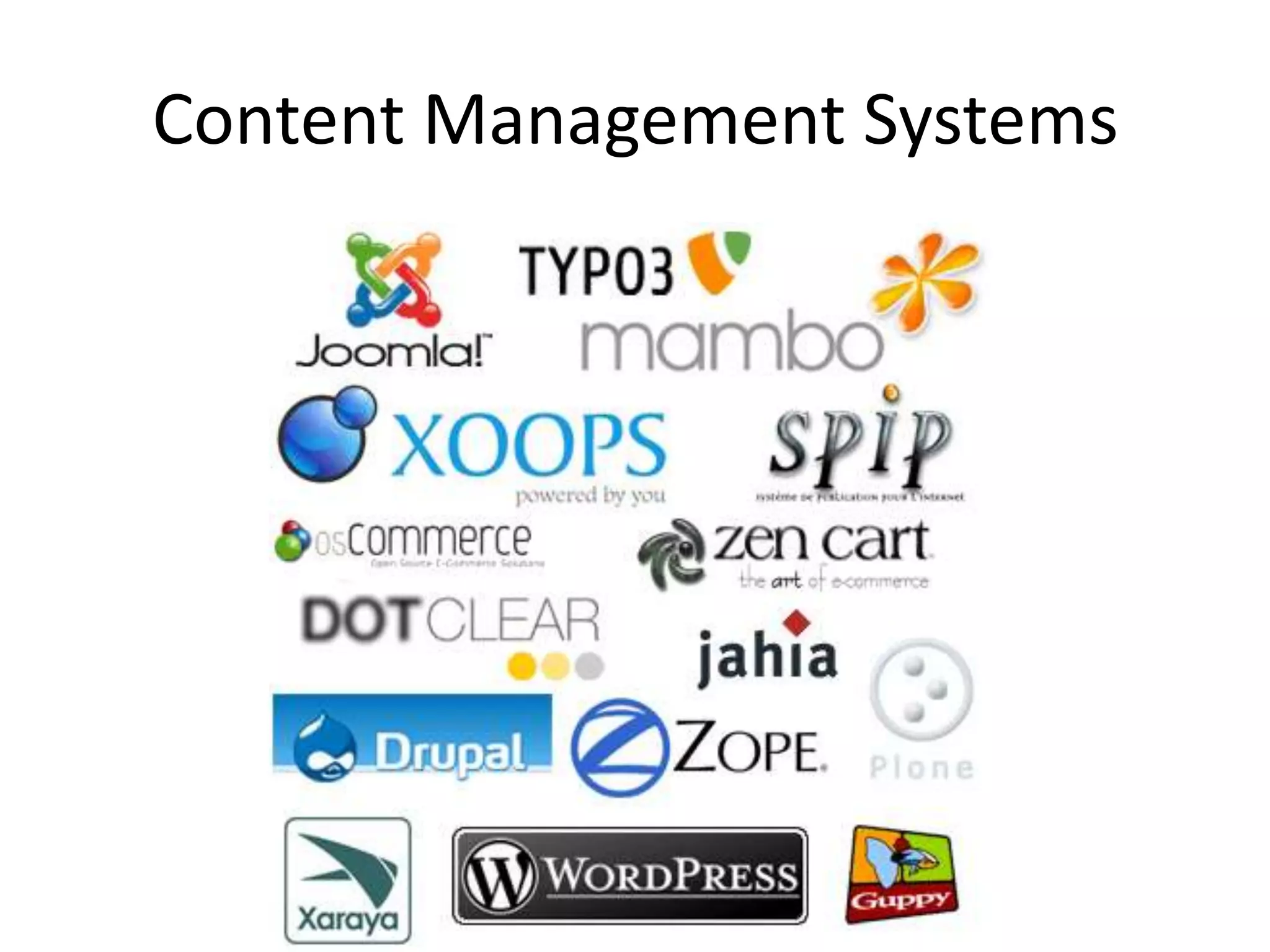 Content Management Systems