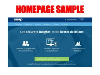 HOMEPAGE SAMPLE
 