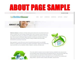 ABOUT PAGE SAMPLE
 