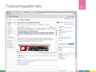 Publiceringsalternativ
 