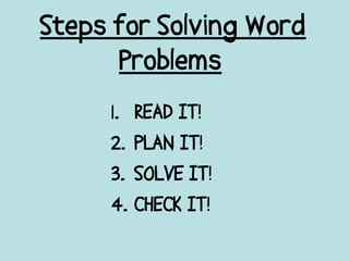 Word problem workshop | PPT