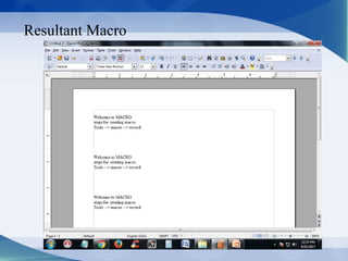 Resultant Macro
The largest part of the screen, in the center, is the drawing canvas.
 