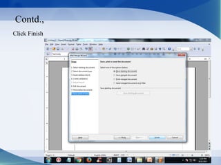 Contd.,
Click Finish
 