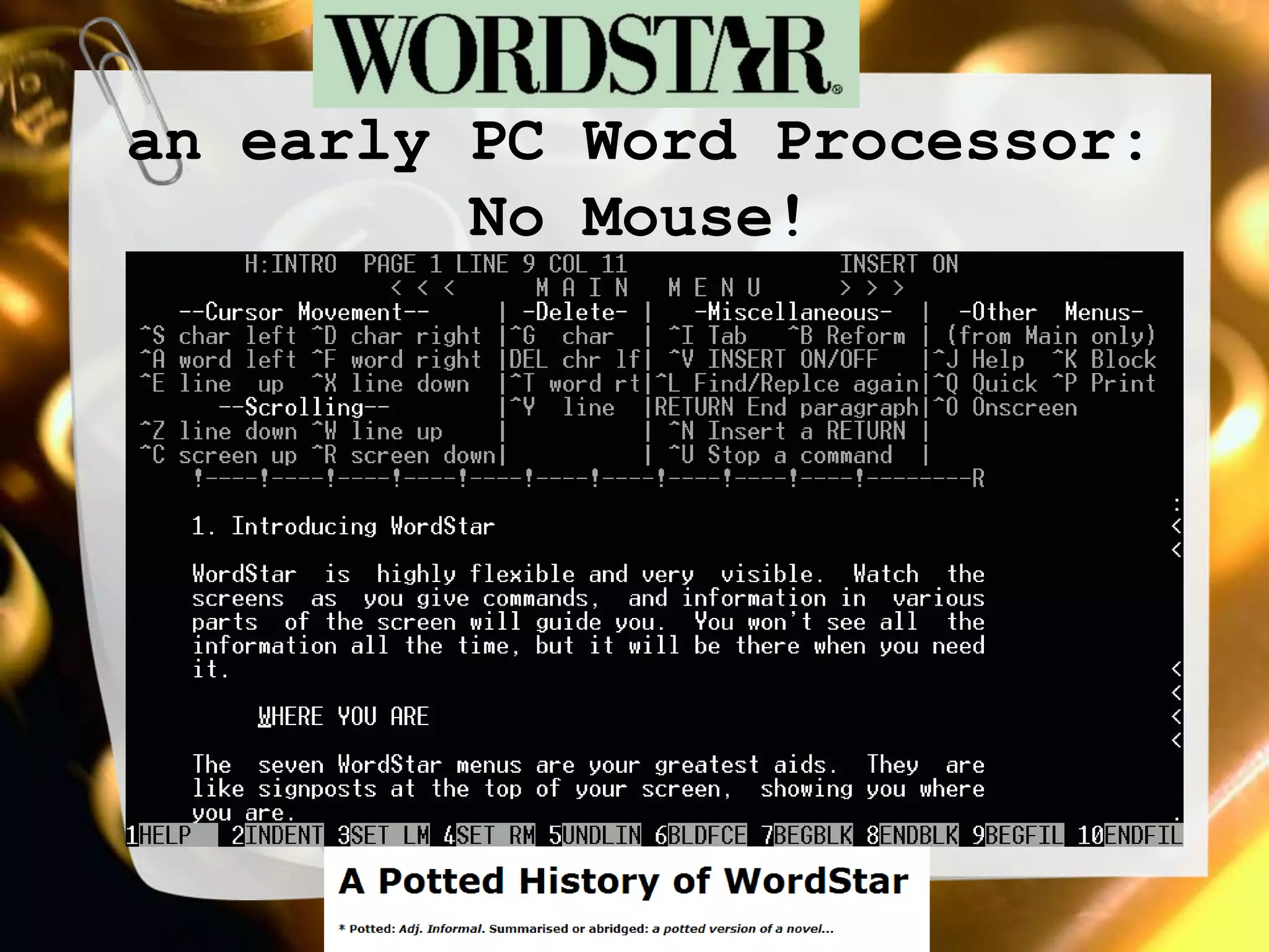 Consider QWERTY...The IBM Selectric