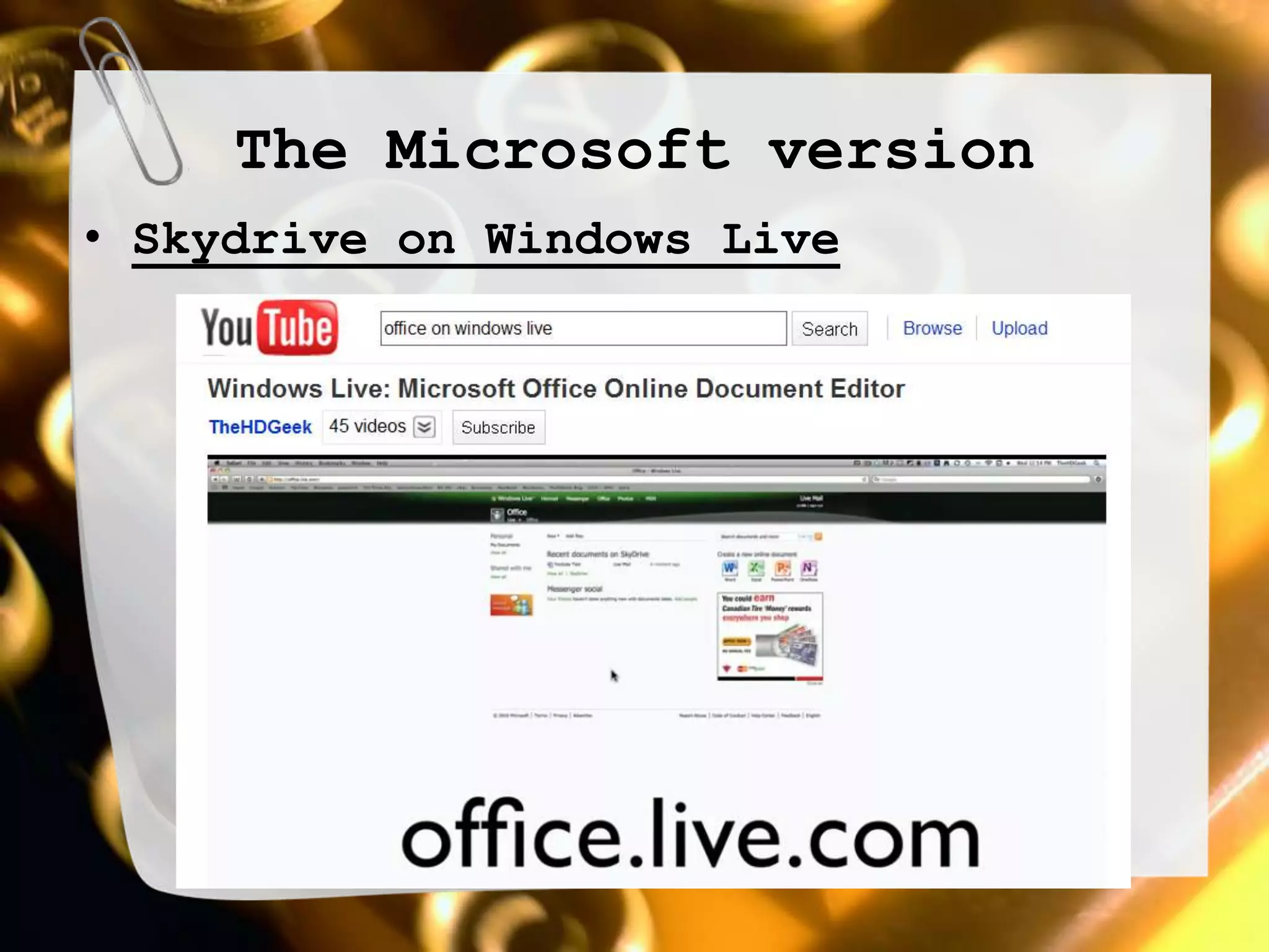 New features in Word 2007The Microsoft Office Button