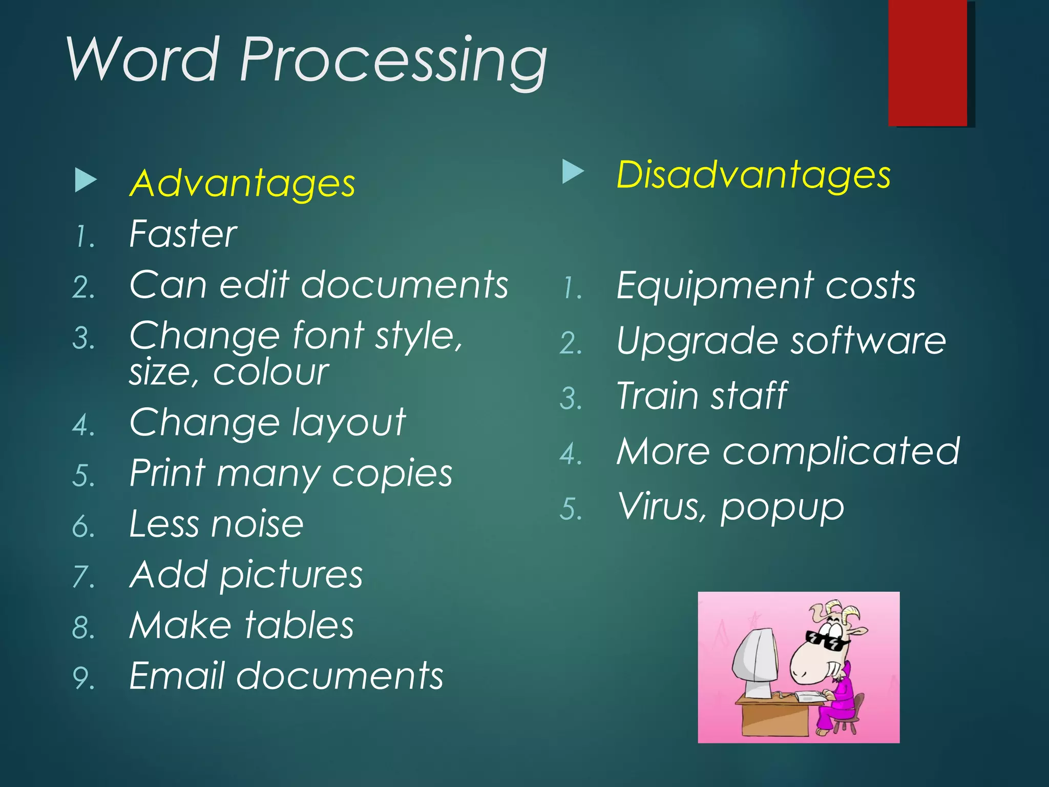 Word processing | PPT | Desktop Publishing | Computer Software and ...