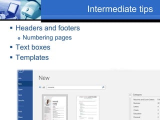 Word processing basics | PPTX