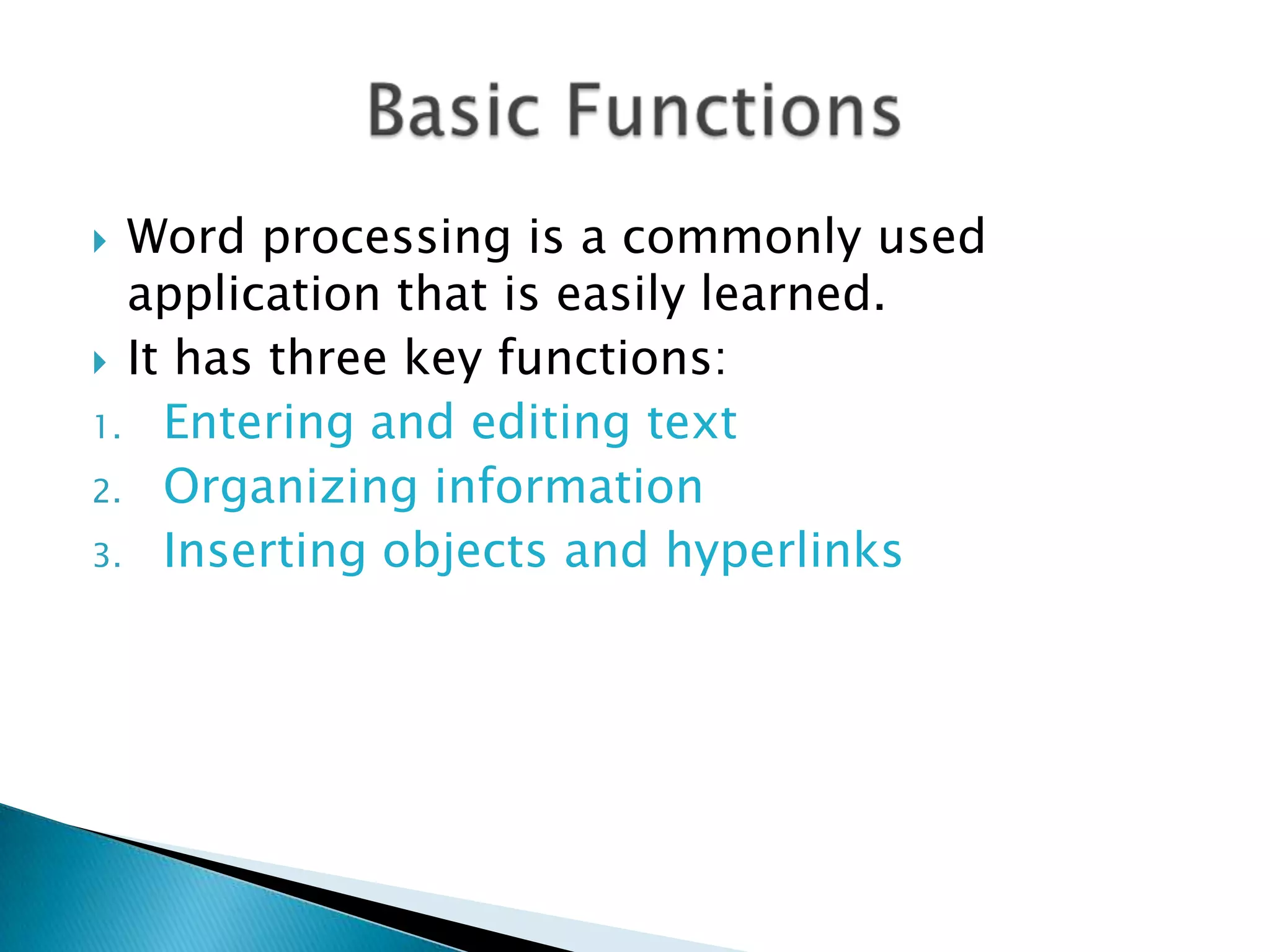 Word processing chapter 7 | PPTX