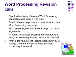 Word Processing Slides | PPT