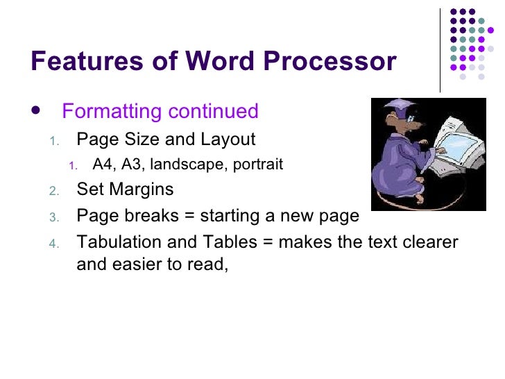 Word Processing Slides