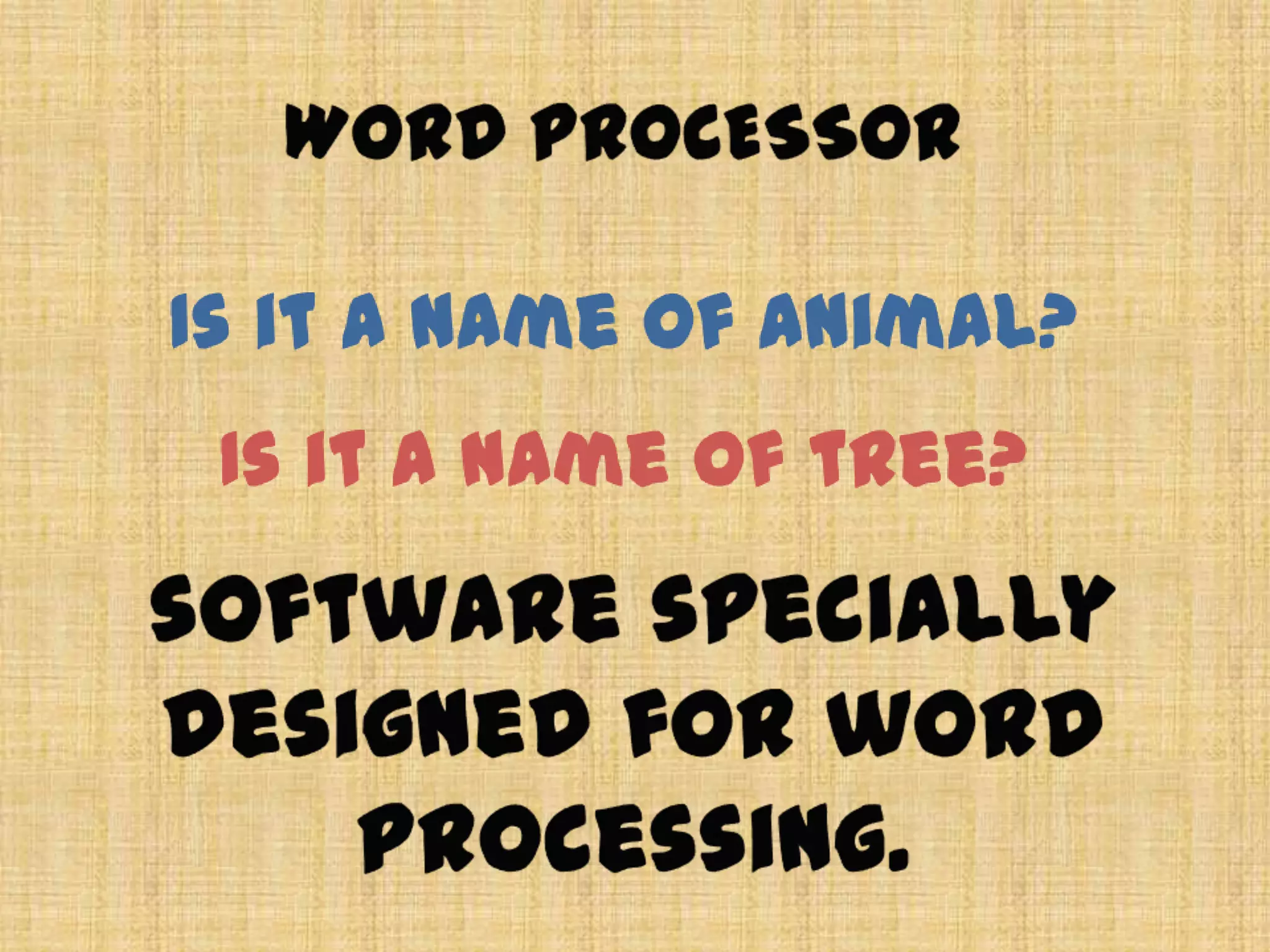 Word Processor PPT Word processor ppt
