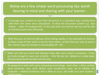 Word Processor Classroom Word processor in the classroom | PPTX
