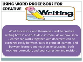 Word Processor Classroom Word processor in the classroom | PPTX