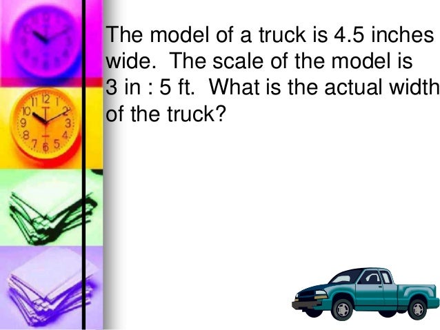 Scale drawing word problems
