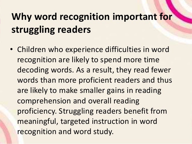 word of recognition