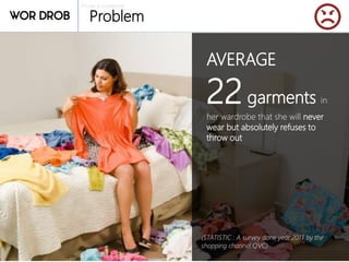 Private & confidential
Problem
AVERAGE
22garments in
her wardrobe that she will never
wear but absolutely refuses to
throw out
(STATISTIC : A survey done year 2011 by the
shopping channel QVC)
 