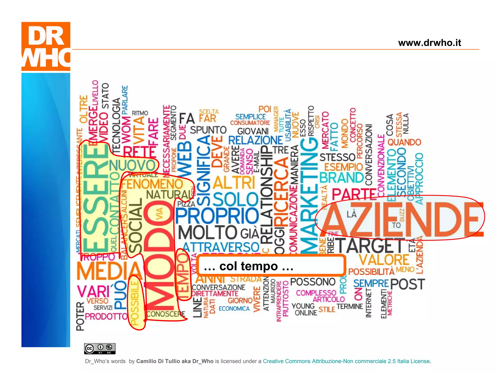Il Dubbio "Solo gli imbecilli non hanno dubbi" "Ne sei proprio sicuro?" "Non ho alcun dubbio!"  …  col tempo … www.drwho.it 