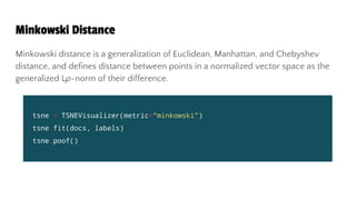 A Visual Exploration of Distance, Documents, and Distributions | PDF