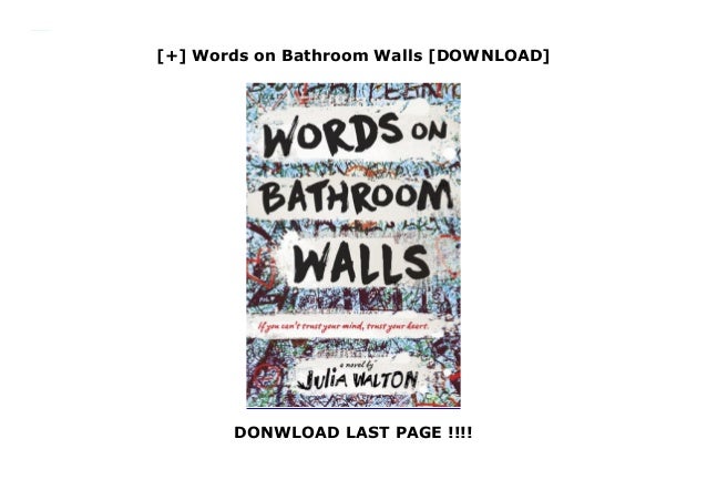 Book words on bathroom walls - plmmedi