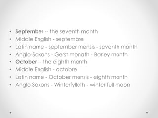 Octembre Words and nations history | PPTX