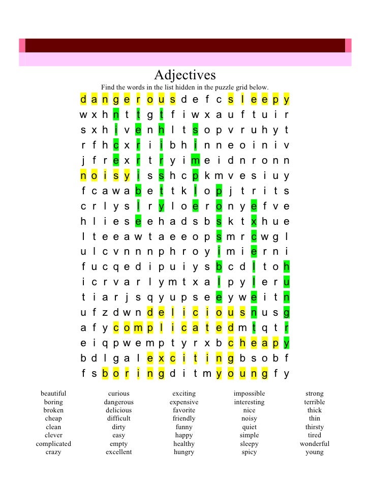 word search puzzle