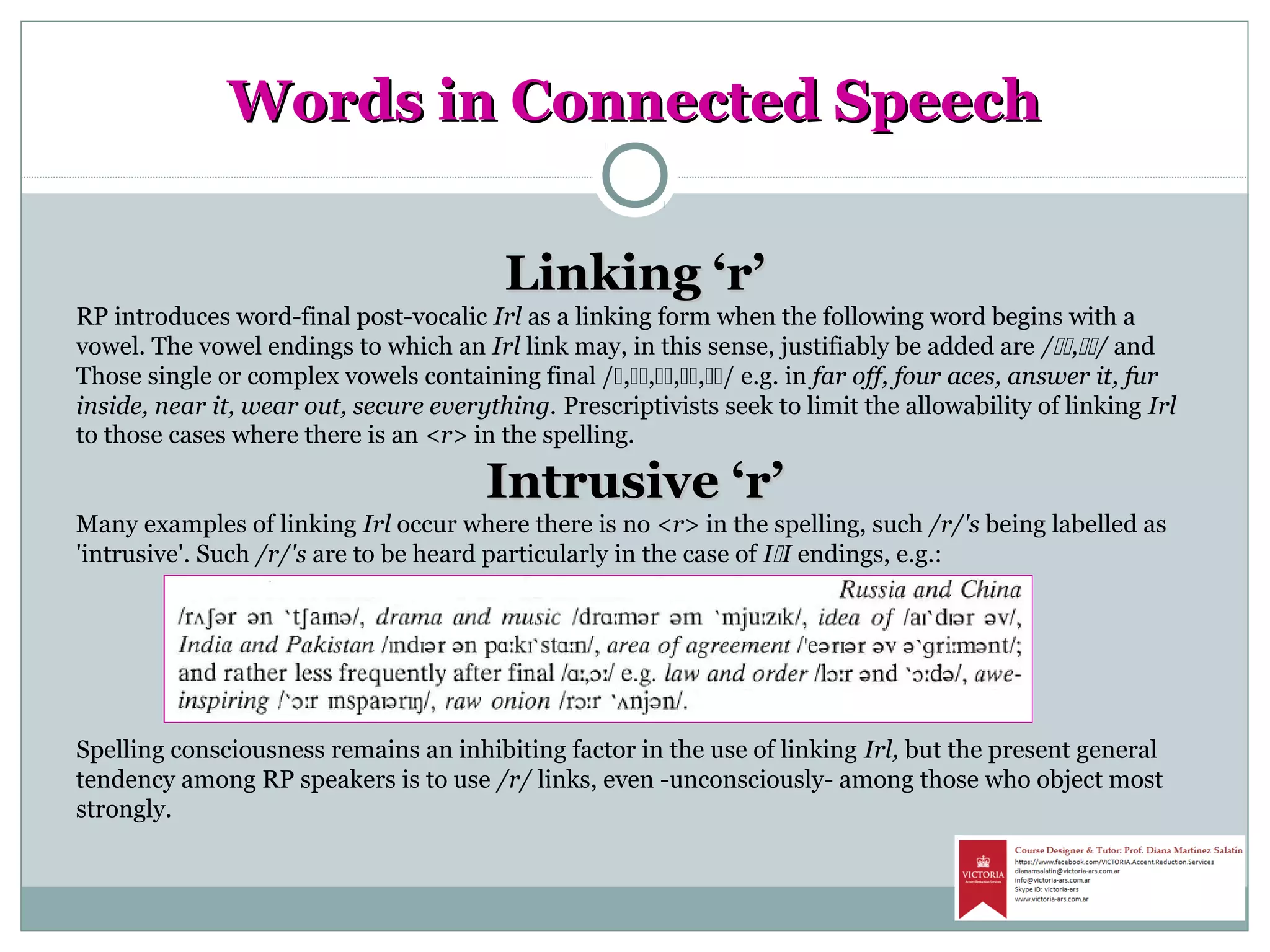 Words in connected speech | PPT